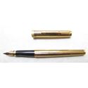 Picture of Parker Premier Original Style Gold Stripe Fountain Pen 18 K Gold Fine Nib