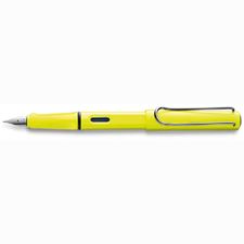 Picture of Lamy Safari Neon Yellow Fountain Pen Medium Nib