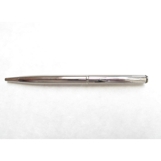Parker Insignia Dimonite Z Silver Ballpoint Pen Made In USAMontgomery Pens Fountain Pen Store