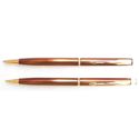 Picture of Parker Insignia Lacquer Topaz Gold Trim Ballpoint and Pencil Set Made In USA
