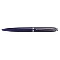 Picture of X Pen Classic Transparent Blue Lacquer Shiny Chrome Clip Ballpoint Pen