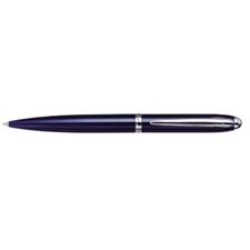 Picture of X Pen Classic Transparent Blue Lacquer Shiny Chrome Clip Ballpoint Pen