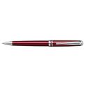 Picture of X Pen Novo Transparent Burgundy  Lacquer Shiny Chrome Clip Ballpoint Pen