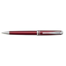 Picture of X Pen Novo Transparent Burgundy  Lacquer Shiny Chrome Clip Ballpoint Pen