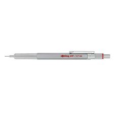 Picture of Rotring 600 Silver Knurled Grip 0.7 Mechanical Pencil - Red Lettering