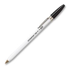 Picture of Bic AF11  Accountant Fine Point Ballpoint Pen with Metal Clip Dozen