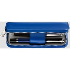 Picture of Pelikan Patent Leather Pen Case Two Pen Blue