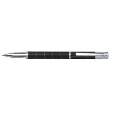 Picture of X Pen Silhouette Matt Black Cap Barrel With Silver Grids Rollerball Pen