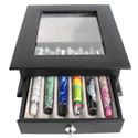 Picture of Royce Black Genuine Leather 6 Pen Display Case