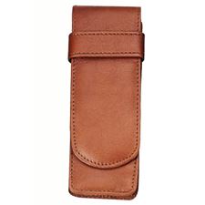 Picture of Royce Tan Genuine Leather Double Pen Case