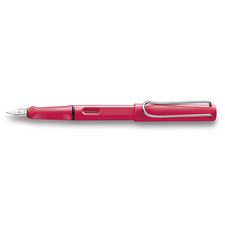 Picture of Lamy Safari Neon Coral Fountain Pen Extra Fine Nib