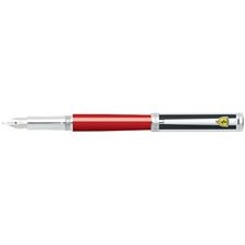 Picture of Sheaffer Ferrari Intensity Red Barrel Black Stripe Fountain Pen Medium Nib