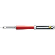 Picture of Sheaffer Ferrari Intensity Red Barrel Black Stripe Fountain Pen Fine Nib