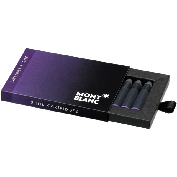 Montblanc Lavender Purple Fountain Pen Ink Cartridges 8 Per Pack