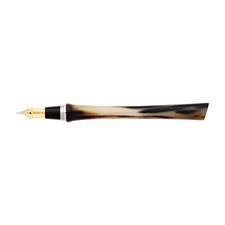 Picture of TACCIA Savanna Beige Brown Rhodium Plated 18K Fine Nib Fountain Pen 