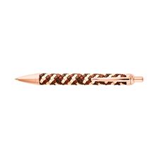Picture of TACCIA Tech Weave Leather Autumn Rose Gold Plated Ballpoint Pen