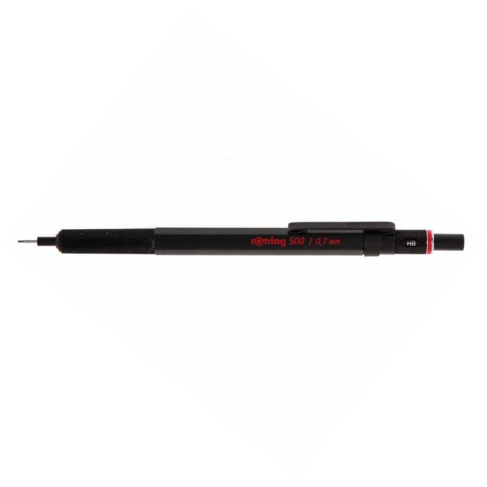 Black Rotring 500 Series Knurled Grip 0.7 mm Mechanical Pencil 