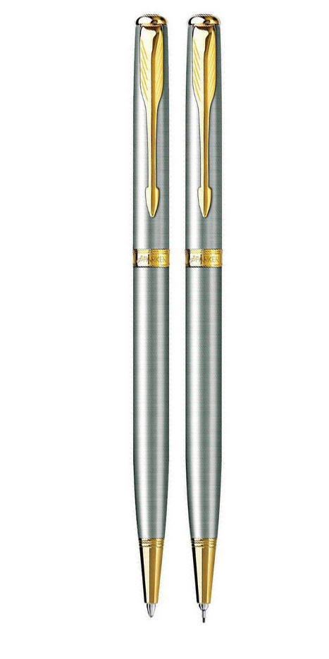 Metal Ballpoint Gold Pen, 5 Pieces Retractable Slim Ballpoint Pens