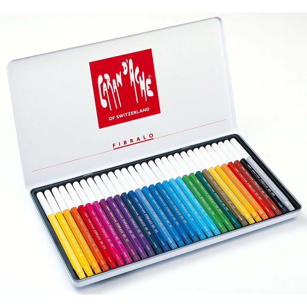 Caran d'Ache Fibralo Fibre-Tipped Pens (Box of 24)