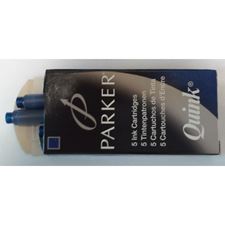 Picture of Parker Quink Ink Fountain Pen Cartridges Blue-Black (5 Per Card)