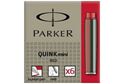 Picture of Parker Quink Mini Ink Cartridges Red 6 Per Pack