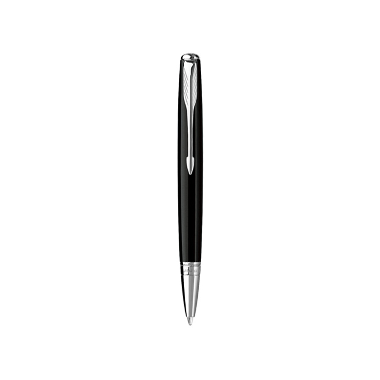 Parker Sonnet Black Lacquer Chrome Trim Mono Ballpoint Pen