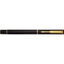 Picture of Parker Rialto Matte Black Gold Trim Fountain Pen Extra Fine Nib