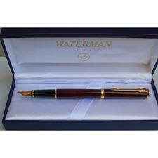 Picture of Waterman Preface Thriller Red Gold Trim Fountain Pen Fine Nib