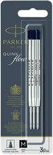 Picture of Parker Quink Flow Ballpoint Refill Black Medium Point (3 Per Card)