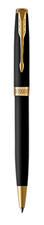 Picture of Parker Sonnet Matte Black Gold Trim Ballpoint Pen