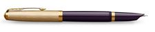 Picture of Parker 51 Fountain Pen Deluxe Plum & 18K Gold Fine Point Nib