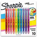 Picture of Sharpie Liquid Highlighters Narrow Chisel Tip 10 Assorted Colors