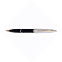 Picture of Waterman Carene Deluxe Black Lacquer and Silver Fountain Pen Broad Nib