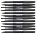 Picture of Paper Mate Flair Felt Tip Pens Medium Point 0.7mm Metallic Charcoal 12 Pens