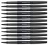 Picture of Paper Mate Flair Felt Tip Pens Medium Point 0.7mm Metallic Charcoal 12 Pens