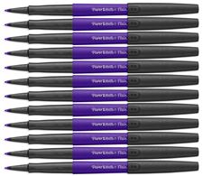 Picture of Paper Mate Flair Felt Tip Pens Medium Point 0.7mm Metallic Amethyst  12 Pens