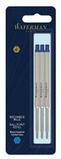 Picture of Waterman Ballpoint Blue Medium Point 3 Refills