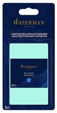 Picture of Waterman Large Size Standard Cartridges Serenity Blue 8 count