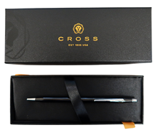 Picture of Cross Classic Century Black Lacquer Ballpoint Pen W Chrome Trim New In Box