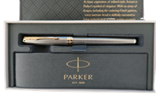 Picture of Parker Sonnet Rollerball Pen Sterling Silver Ciselle New In Box S0808160 France