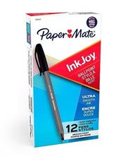 Picture of Paper Mate Inkjoy 100 Ballpoint Pen Black Ink Dozen