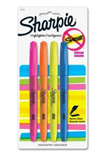 Picture of Sharpie Accent 4 Ct Highlighter Narrow Chisel Tip New In Pack 1752373